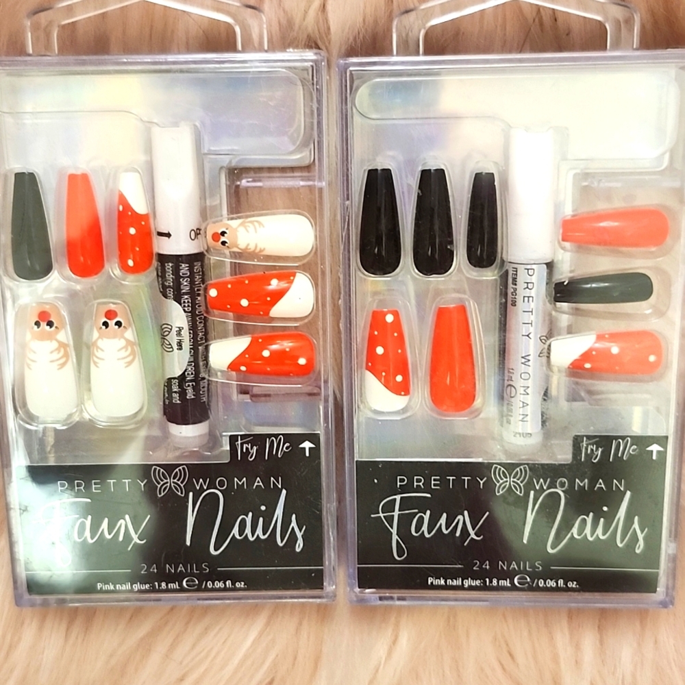 SALE!! Brand New PRETTY WOMAN HOLIDAY INSPIRED False Nails-L